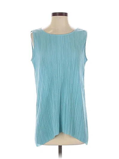 Pre-owned Easywear By Chico's Sleeveless Blouse In Blue