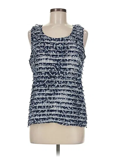 Pre-owned Easywear By Chico's Sleeveless Blouse In Blue