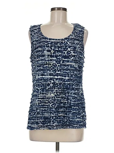 Pre-owned Easywear By Chico's Sleeveless Blouse In Blue