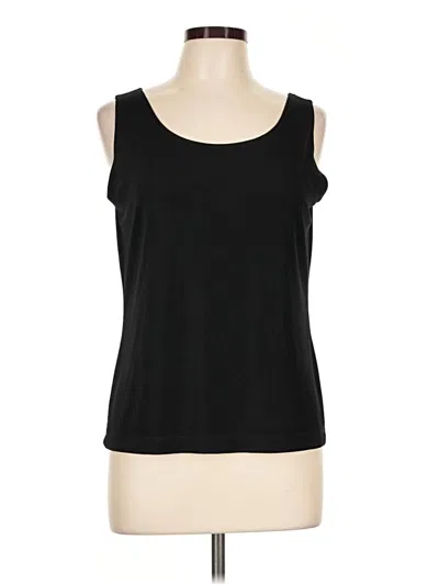 Pre-owned Easywear By Chico's Sleeveless T-shirt In Black
