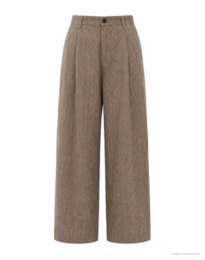 Eat Dust 673 Nomad Ambassador Pants Cotton Trousers In Brown