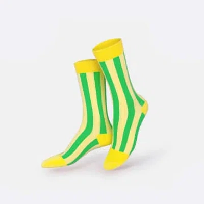 Eat My Socks Fresh Lemon Socks (2 Pairs) In Green