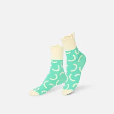 Eat My Socks Yaki Gyosa Socks (2 Pairs) In Green