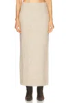 Eaves Amaya Knit Maxi Skirt In Stone