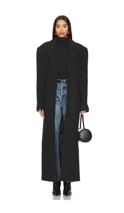 Eaves Ami Manteco Coat In 차코