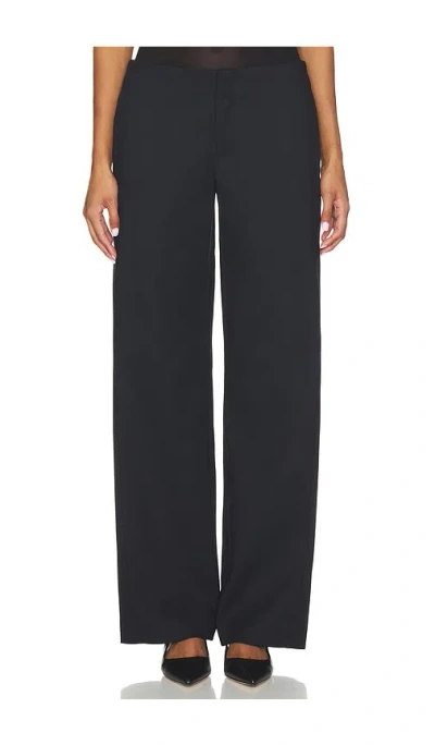 Eaves Ari Compact Suiting Pant In Black