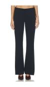 Eaves Auda Polished Crepe Pant In Black