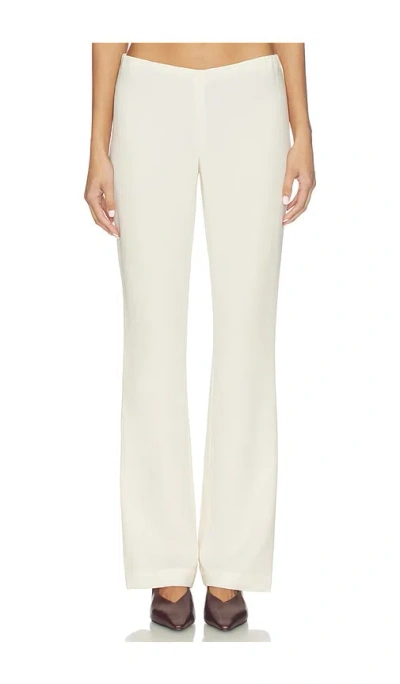 Eaves Auda Polished Crepe Pant In Gray