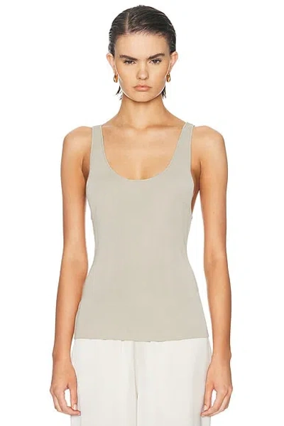 Eaves Auden Knit Tank In Light Taupe