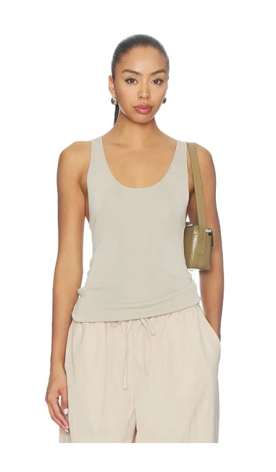 Eaves Auden Knit Tank In Light Taupe
