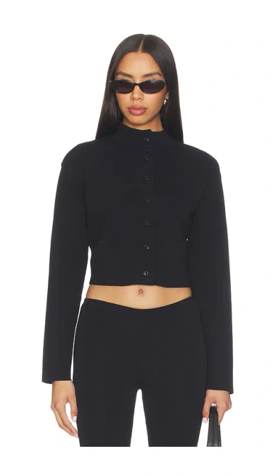 Eaves Augustyne Knit Jacket In Black