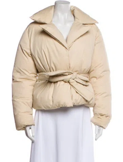 Pre-owned Eaves Biker Jacket In Neutral