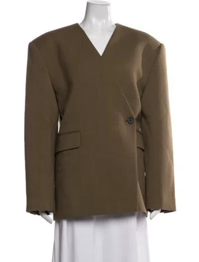 Pre-owned Eaves Blazer In Brown