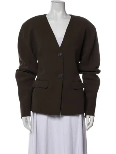 Pre-owned Eaves Blazer In Green