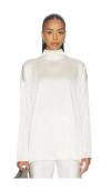 Eaves Lene Easy Long Sleeve Tee In White