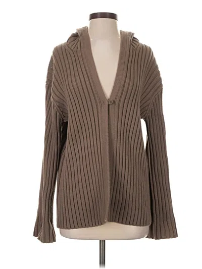 Pre-owned Eaves Cardigan Sweater In Brown