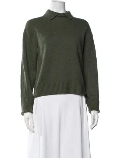 Pre-owned Eaves Cashmere Sweater In Green