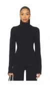 Eaves Clairice Knit Turtleneck In Black
