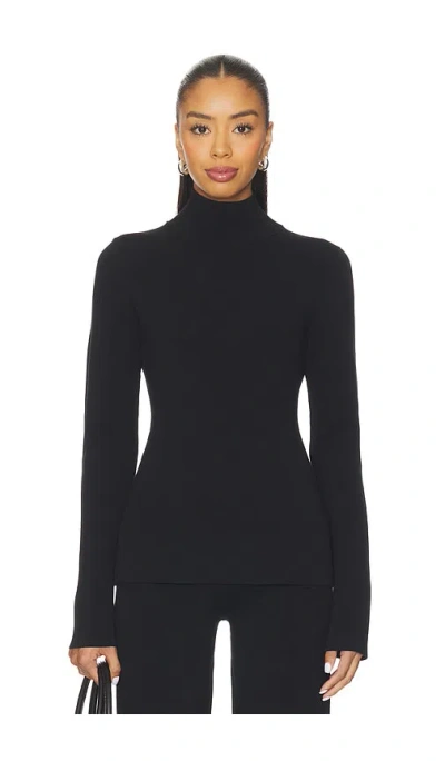 Eaves Clairice Knit Turtleneck In Black