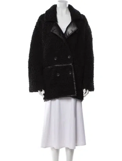 Pre-owned Eaves Coat In Black