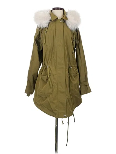 Pre-owned Eaves Coat In Green
