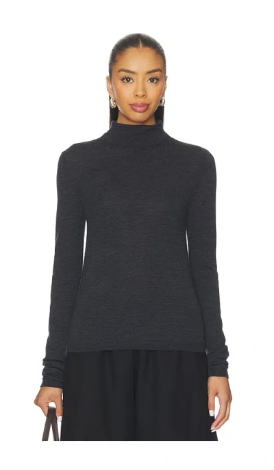 Eaves Cosette Knit Mockneck In Blue