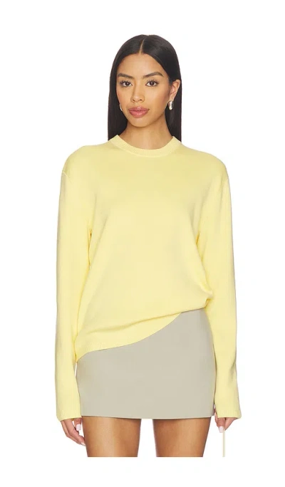 Eaves Cydnee Oversized Sweater In Yellow