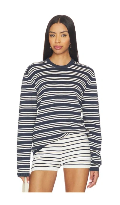 Eaves Cydnee Striped Oversized Sweater In Multi