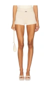 Eaves Danni Belted Short In White