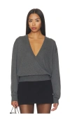 Eaves Devyn V Neck Sweater In Blue