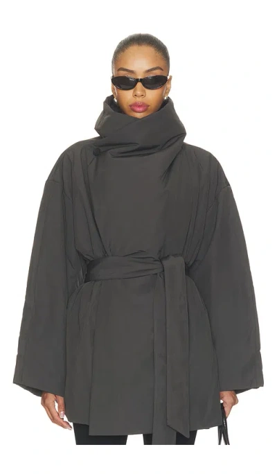 Eaves Dmitry Trench Coat In Black
