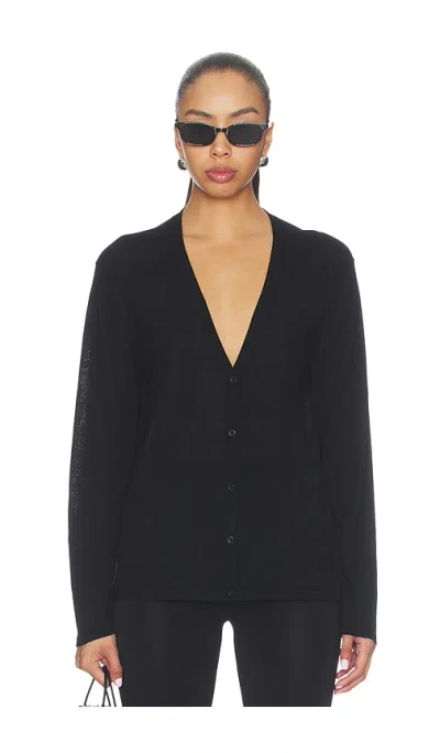 Eaves Finch Cardigan In Black