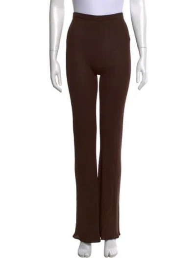 Pre-owned Eaves Flared Pants In Brown