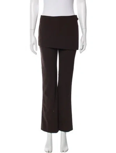 Pre-owned Eaves Flared Pants In Brown