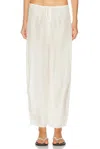 Eaves Fleur Pant In White