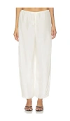 Eaves Fleur Pant In White