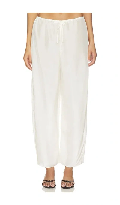 Eaves Fleur Pant In White