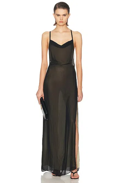 Eaves Freya Maxi Dress In Black
