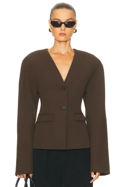 EAVES GAL POLISHED CREPE BLAZER