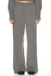 Eaves Hansen Wool Cashmere Pant In Dark Heather Grey