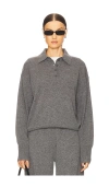 Eaves Hansen Wool Cashmere Sweater In Dark Heather Grey