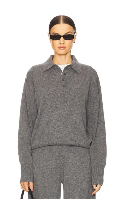 Eaves Hansen Wool Cashmere Sweater In Dark Heather Grey