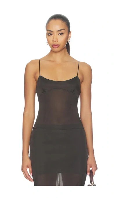 Eaves Idunn Top In Black Olive