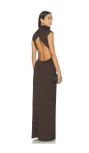Eaves Ingrida Gown In Brown