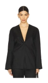 Eaves Iyla Shirt Blazer In Black