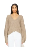 Eaves Jay Sweater In Heather Brown