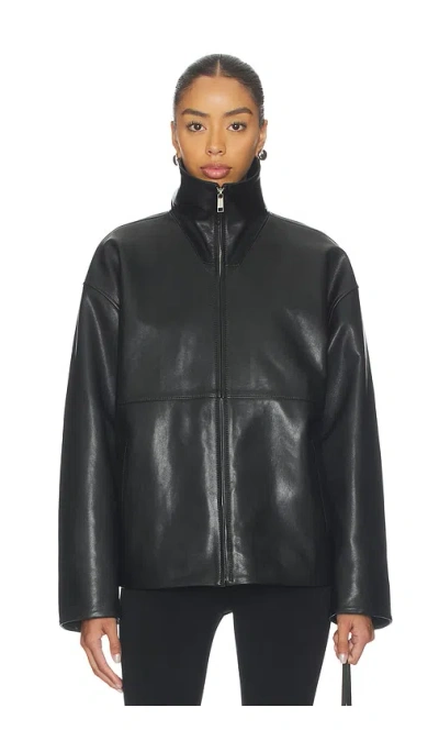 Eaves Jorunn Leather Jacket In Black