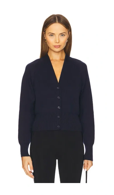 Eaves Klaire Knit Cardigan In Navy
