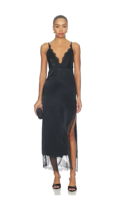 Eaves Kory Midi Dress In Black
