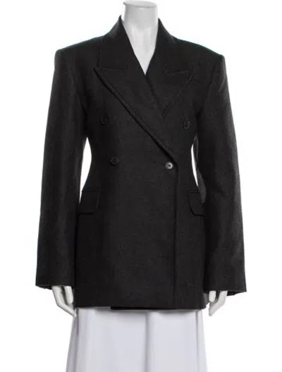 Pre-owned Eaves Lambswool Blazer W/ Tags In Grey